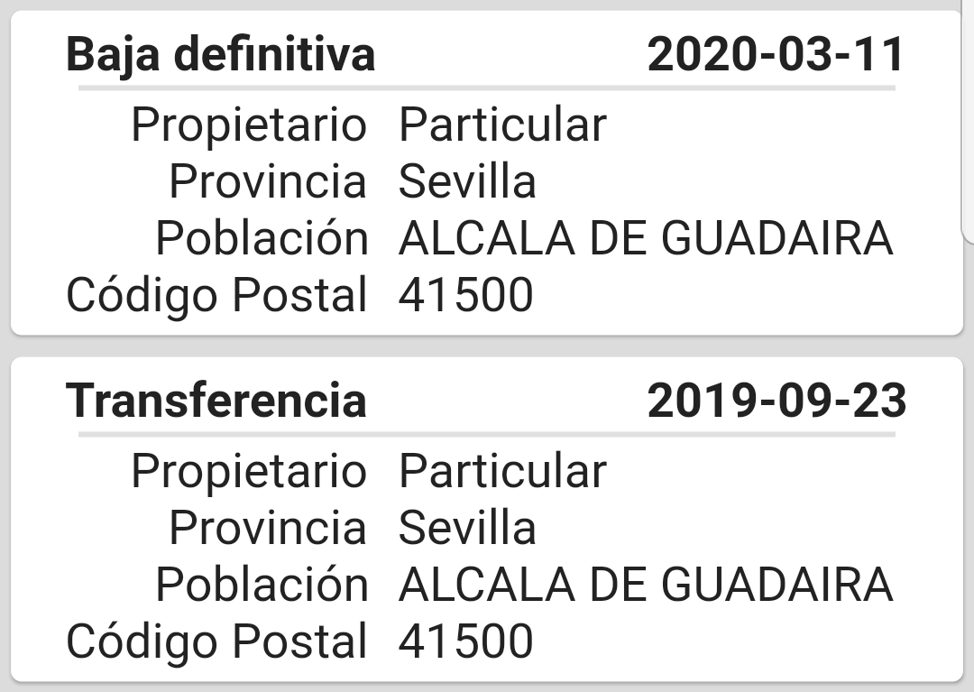 Información de vehiculo gratuito por bastidor