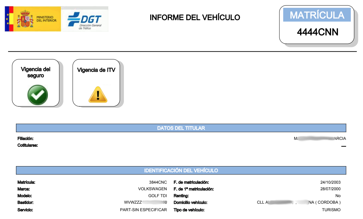 Informe DGT